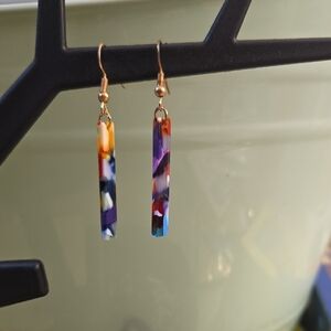 Multicolor Acrylic Dangle Earrings